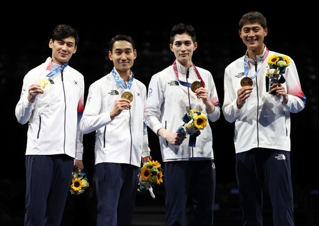 김정환,구본길,김준호,오상욱 나이 아내 여자친구 남자 펜싱 사브르 단체전 금메달 리스트
