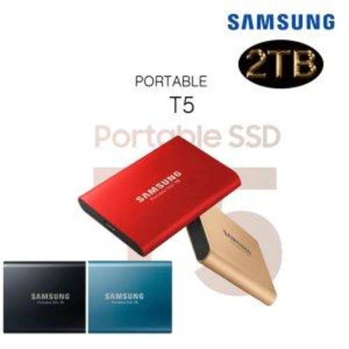 최근 인기있는 삼성 포터블 SSD T5 2TB MU-PA2TOB USB 3.1, 블랙, 1T 추천해요