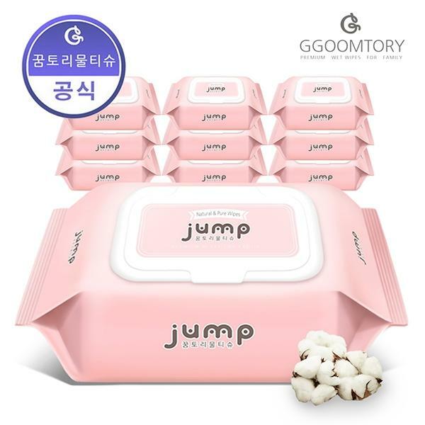 핵가성비 좋은 [싼]_꿈토리물티슈 핑크 JMP 100매 10팩 캡형 엠보싱 좋아요