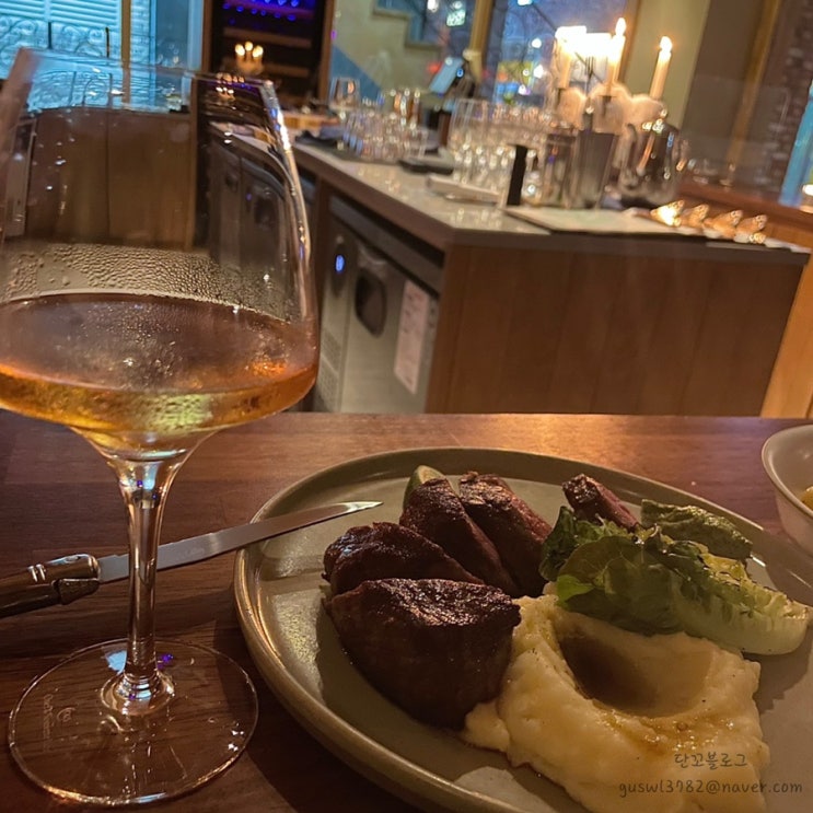  대전 도룡동 도룡하우스맛집) 와인바&스테이크 기념일코스 플렉스 다이너, 분위기좋은 양식집 +내돈찐후