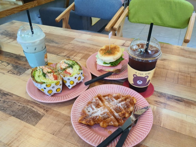  야탑 카페 리오 샌드위치 맛집 쑥라떼 건강하게 맛있다