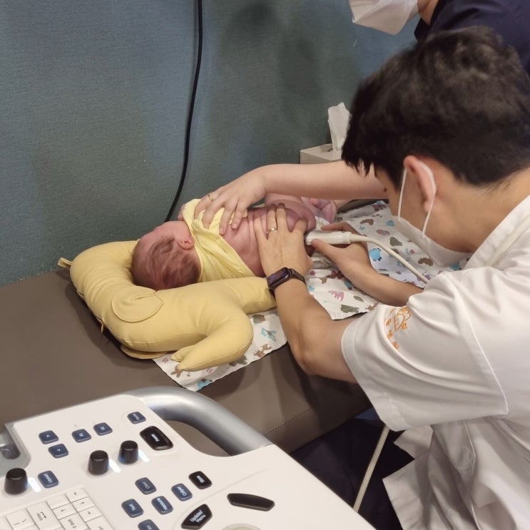 D+44 아기 엉덩이 딤플 초음파 검사하고 왔어요 :: 설소대 수술에 이어 산 넘어 산 육아로구나