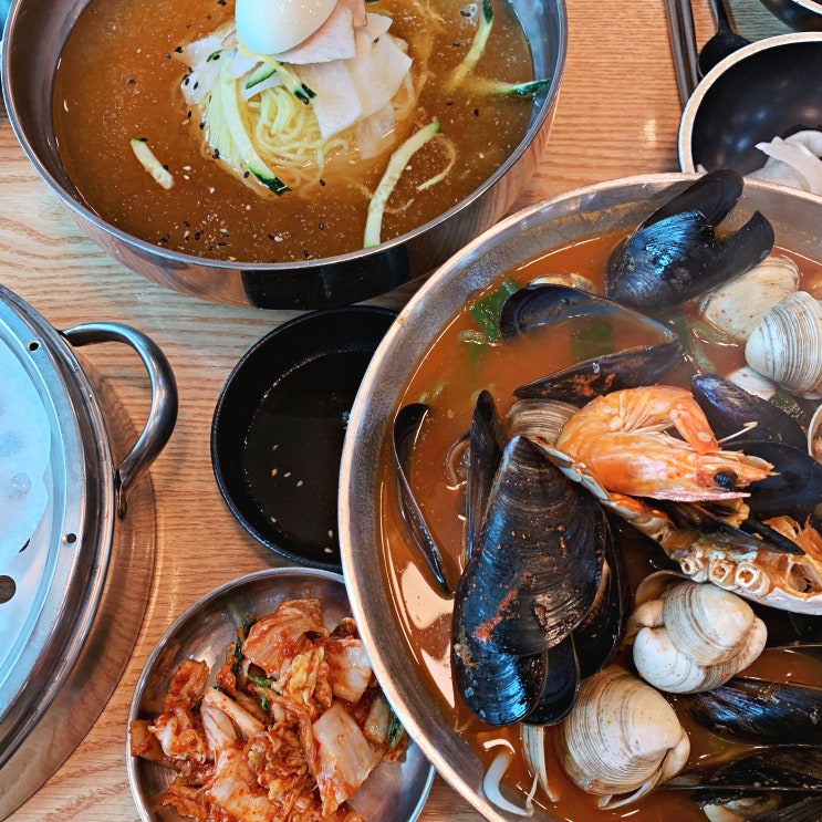 부산 송정 맛집 송정면가 매운해물칼국수