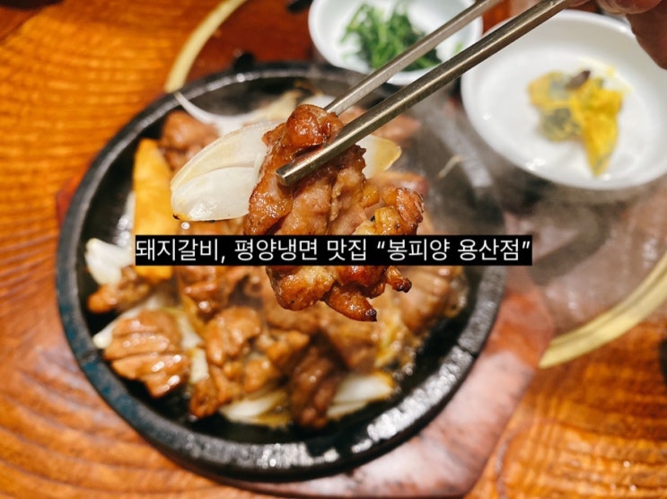  [용산 맛집] 벽제갈비 계열 봉피양, 돼지본갈비와 평양냉면 명불허전이네요!