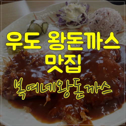  우도에서 맛있는 점심 복여네왕돈까스