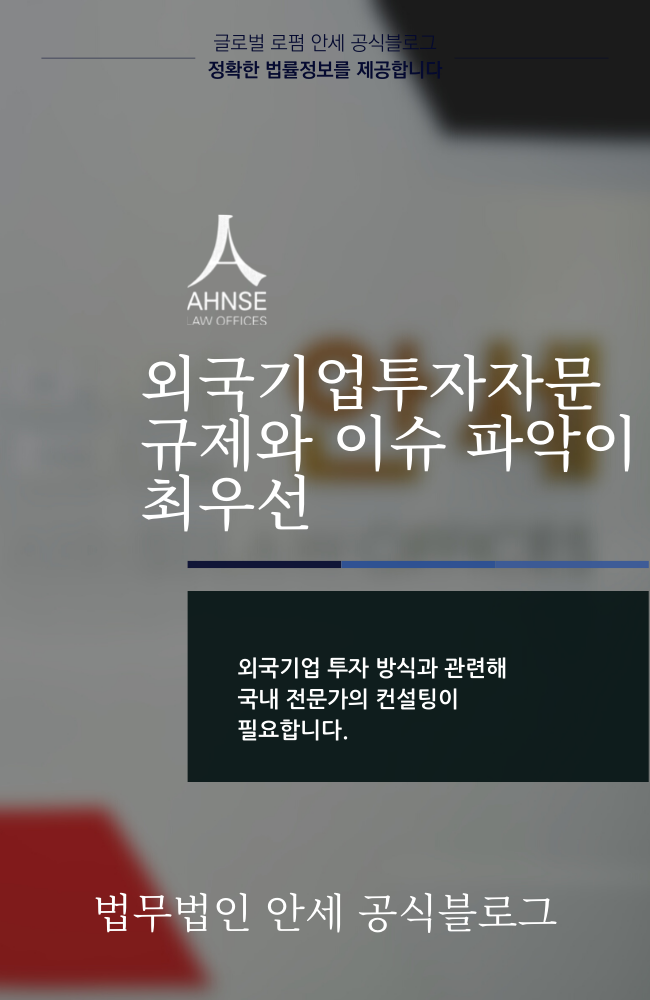  외국기업투자자문 규제와 이슈 파악이 최우선