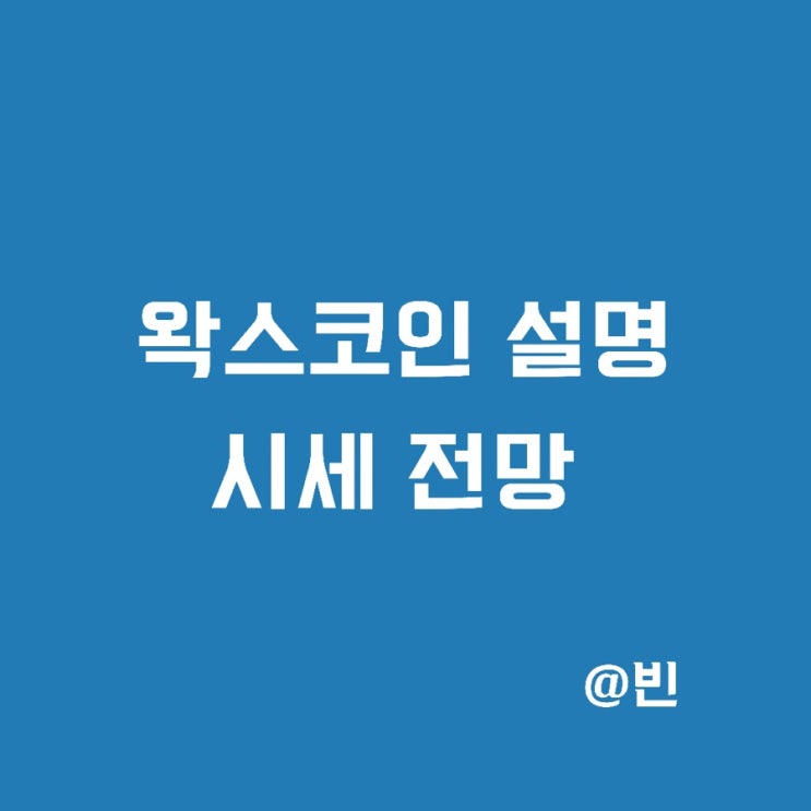  왁스코인 바이낸스 상장 호재, 현시세와 앞으로의 전망은?