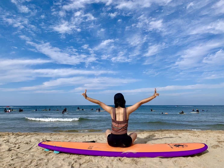  강원도 양양서핑 1박2일 여행:) 설악해수욕장, 낙산사