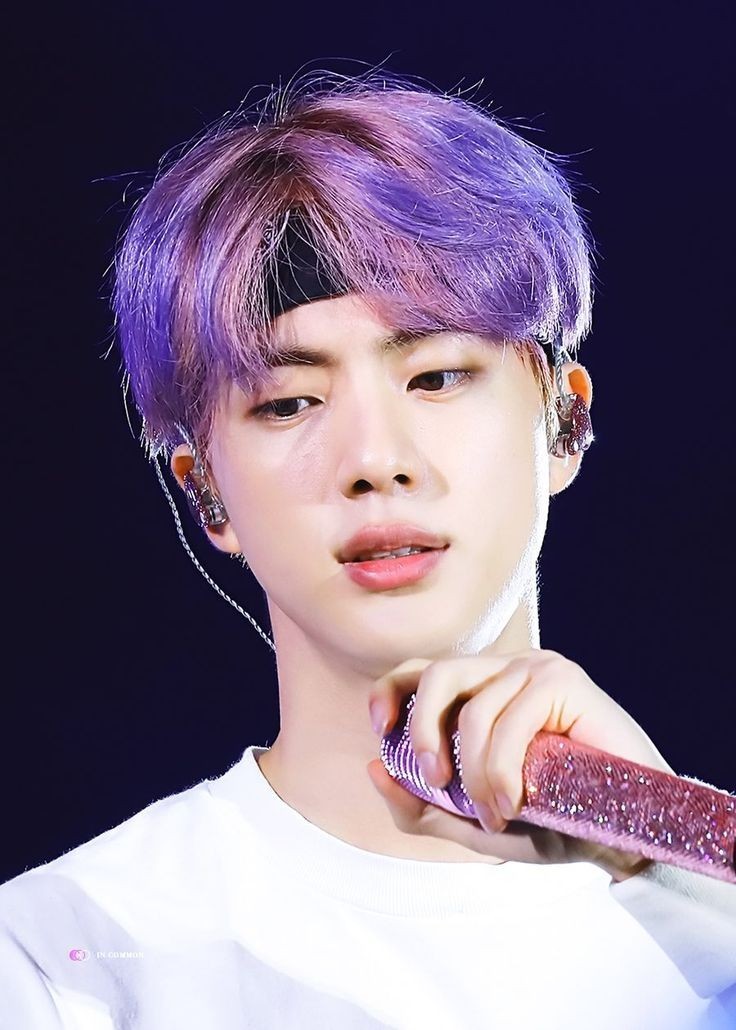 BTS, 방탄소년단 진 ] BTS JIN Purple Hair Is Loved By Many Of His Fans : 네이버 블로그
