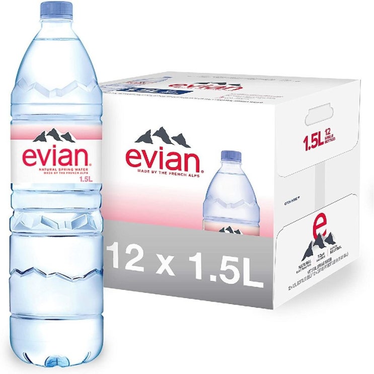 잘팔리는 evian 에비앙 네츄럴 생수 대용량 12병 각 1.5L, 12개 추천합니다