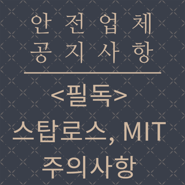   해외선물 안전업체 스탑로스 및 MIT 주의사항 안내 