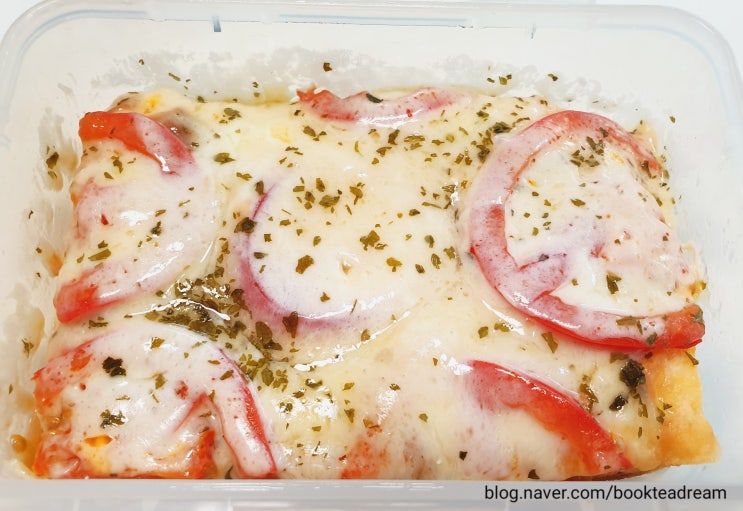  오늘 점심도시락은 또띠아 피자