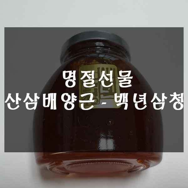  명정선물 - 산삼배양근조청으로 만들어진 백년삼청