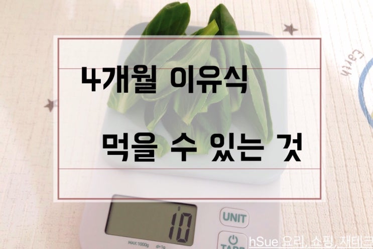  [4개월 이유식 재료] 비만 아기 만들지 않기, 살 안찌는 체질 만들어 주기