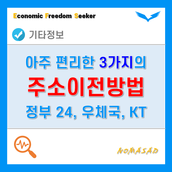 온라인으로 모두 해결가능한 주소이전방법 3가지! 정부24, 우체국, KT무빙 온라인으로 모두 해결가능한 주소이전방법 3가지! 정부24, 우체국, KT무빙