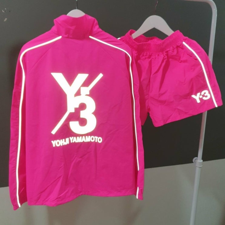  Y3 핑줄 스카치 아노락 세트
