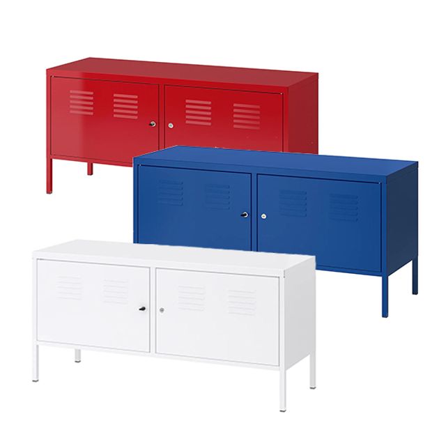 가성비갑 이케아 철제 캐비넷 IKEA PS 수납장 119x63cm, 모파라 화이트 ···