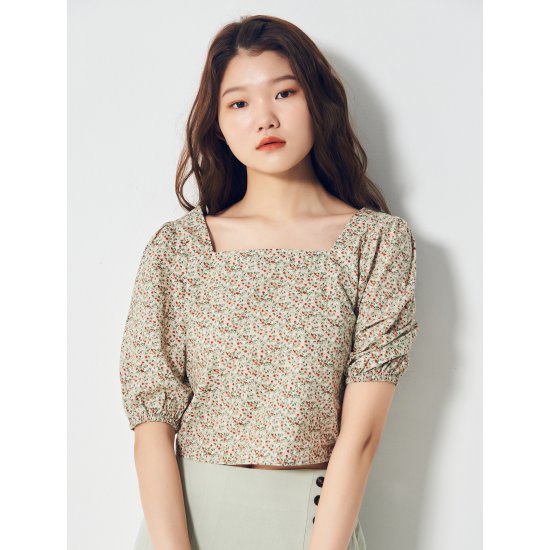 인지도 있는 베이지 코튼 프린트 스퀘어넥 퍼프소매 블라우스 (351464JQ1A) 추천합니다 인지도 있는 베이지 코튼 프린트 스퀘어넥 퍼프소매 블라우스 (351464JQ1A) 추천합니다