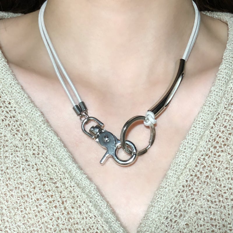 【Sagegasage】3way sporty tool necklace 5Color MUSINSA | SAGEGASAGE 3way Sporty Tool Necklace - Black