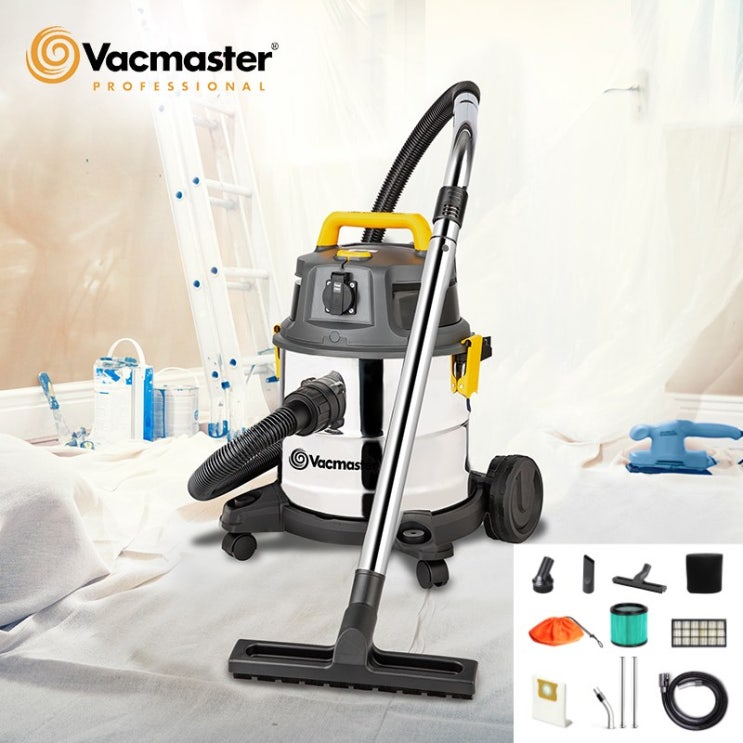 후기가 좋은 미국Vacmaster VK1620SWC/공구 연동기능/건습식/20L 1600W/ 업소용/세차용/초강력/저소음/미세먼지 흡입/상업용/가정용/백마스터, VK1620SWC