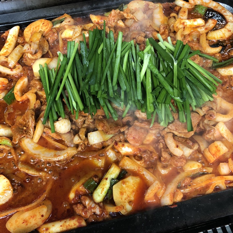  육수 빼고 몸보신은 오리고기 광명 오리주물럭 맛집 강씨네농장