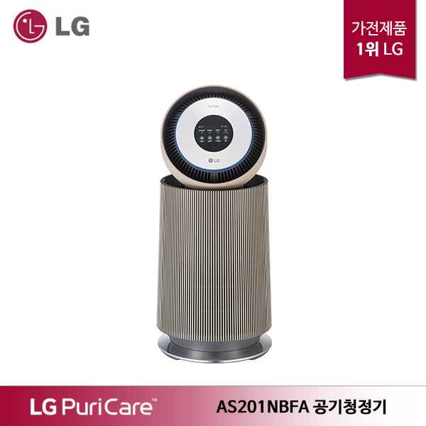 후기가 좋은 LG전자 LG 퓨리케어 360 공기청정기 알파 AS201NBFA 밀크티 라떼, 없음 좋아요