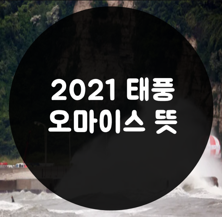  2021 태풍 오마이스 뜻