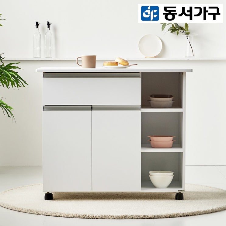 선호도 좋은 동서가구 케이화이트 무빙 아일랜드식탁 DF635401, 화이트 좋아요 선호도 좋은 동서가구 케이화이트 무빙 아일랜드식탁 DF635401, 화이트 좋아요