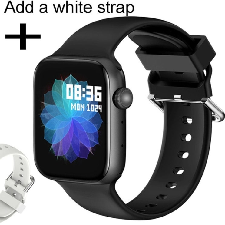 잘나가는 스마트 시계 남성 스마트 워치 여성 블루투스 통화 시계 방수 피트니스 트래커 음악 제어 2020 아이폰 샤오 미 화웨이 IWO, 흰색 끈 추가, 협력사 좋아요