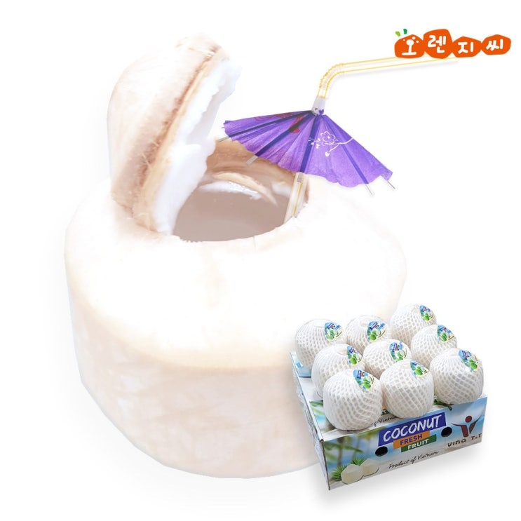 인지도 있는 오렌지씨 베트남 코코넛 4과(개당 1kg내외) 4kg, 단품 추천합니다 인지도 있는 오렌지씨 베트남 코코넛 4과(개당 1kg내외) 4kg, 단품 추천합니다