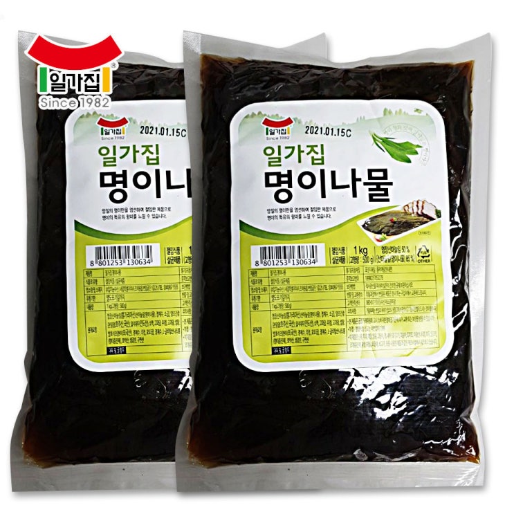 당신만 모르는 일가집 일미 명이나물 1kg 2개, 단품 추천합니다