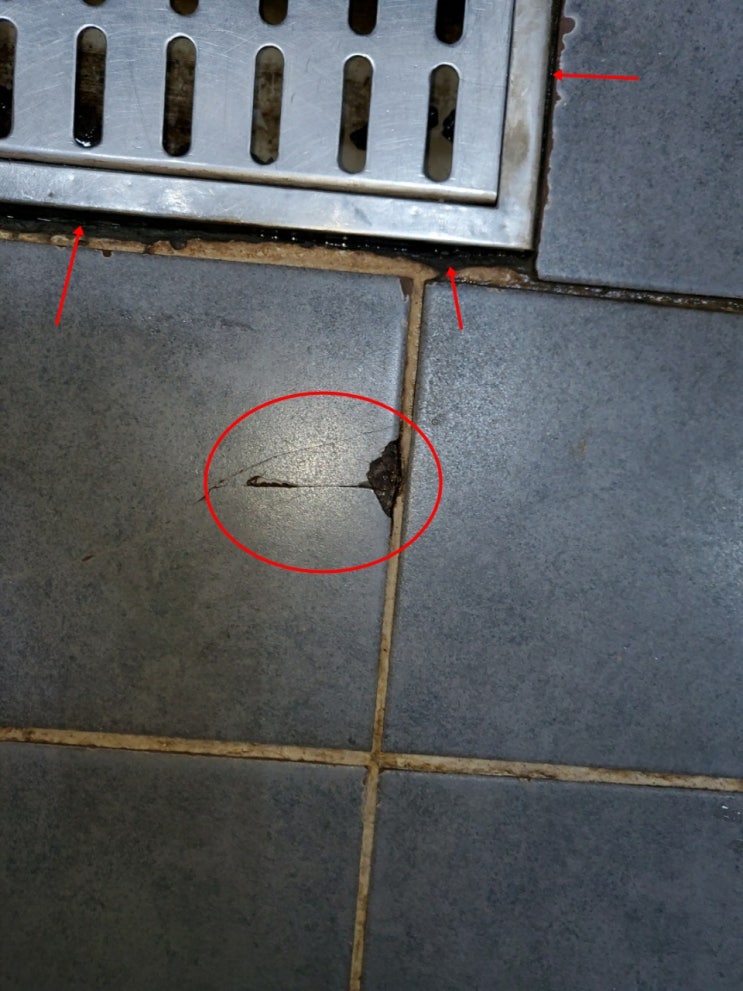  부흥동 떡집 주방 누수 현장에서 바닥방수를 시공하다