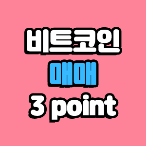  비트코인 매매 3포인트