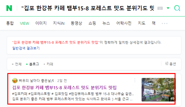  블로그 검색 누락 확인 방법, 검색 반영 신청과 결과