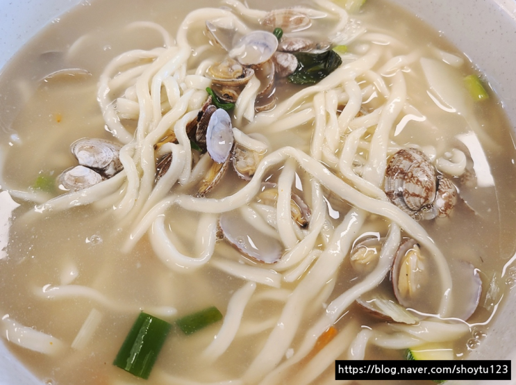 인천 선재도 유명조 칼국수 깍두기 맛집!!