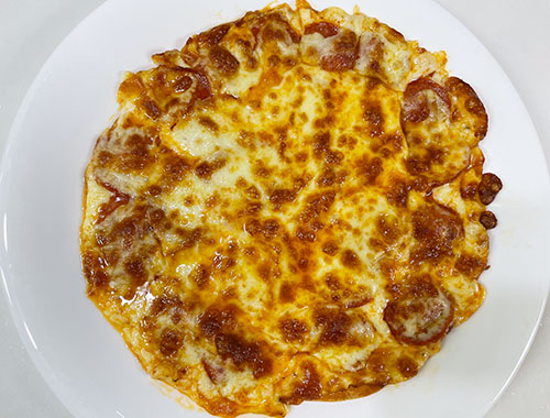 에어프라이어 페퍼로니 또띠아 피자 만들기 : 아이들 간식