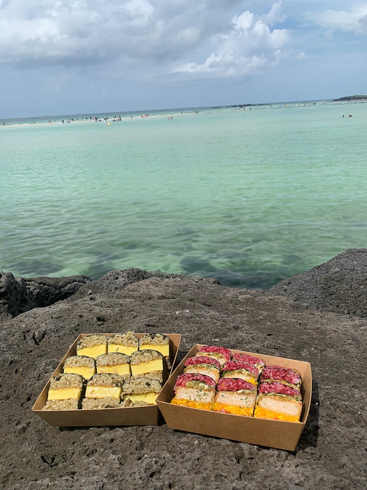  함덕 해변 맛집) 특색있는 전복김밥 딱새우김밥 '해녀김밥' 냠냠 #내돈내먹