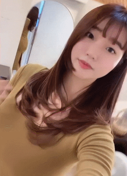  앞머리 자르고 귀여워진 돌싱 오또맘 움짤