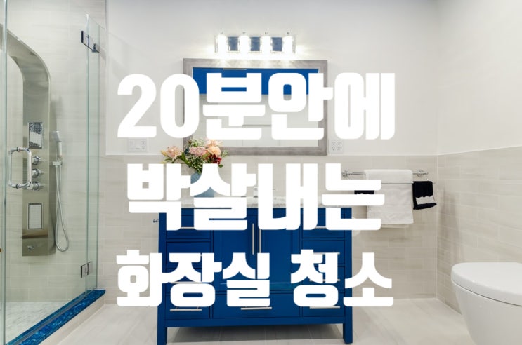  20분 만에 완벽하게 박살 내는 초간단 체계적 화장실 청소 노하우 대공개 (Feat 매직 TV 청소)