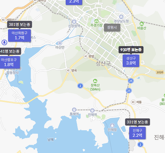  창원시 진해구 임장(석동, 경화동, 풍호동)