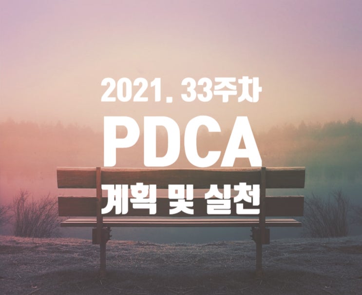  2021년 계획과 실천 33주차 점검 [행복한 사람들의 삶의기술]