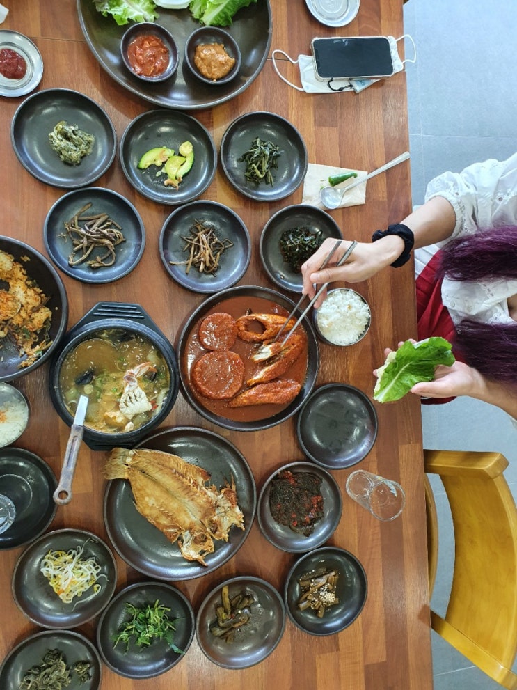 옥돔구이 고등어조림 제주 한정식 아침식사 동도원 | 서귀포 중문 맛집
