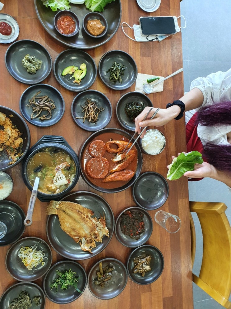  옥돔구이 고등어조림 제주 한정식 아침식사 동도원 | 서귀포 중문 맛집