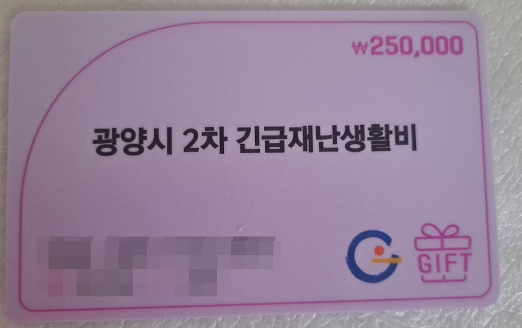  광양시 2차 긴급재난생활비 잔액 조회 방법