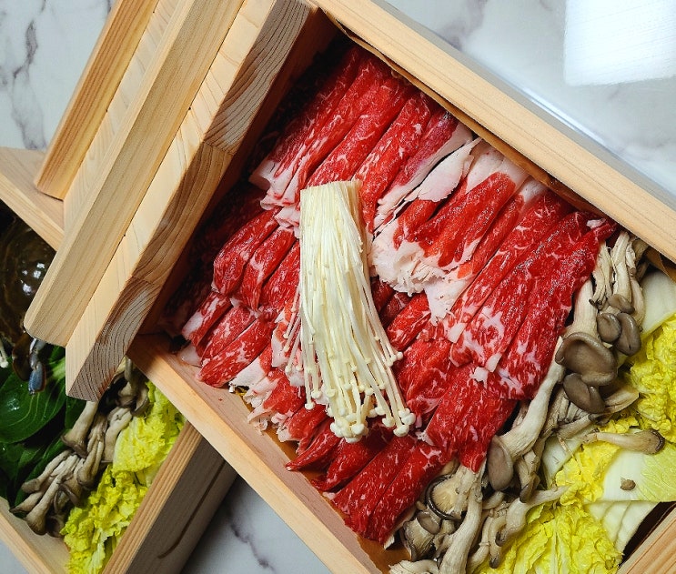  편백찜 만들기 건강한 요리 차돌박이 편백찜 샤브샤브