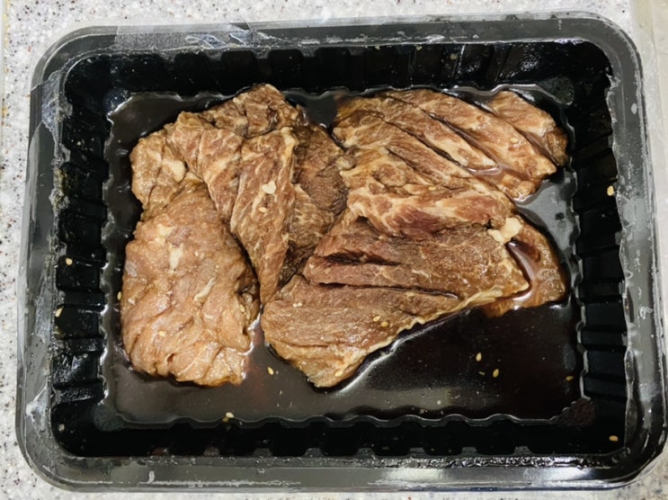  한일관 순살갈비 미국산 소갈비 집에서 굽기