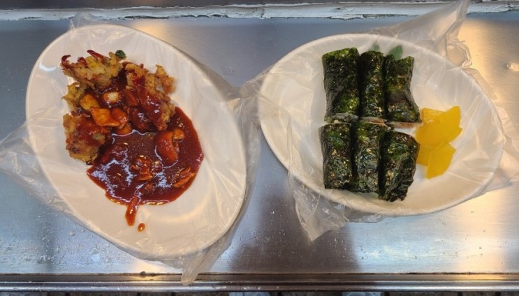 [부산-남포] 골라서 만들어 먹는 김밥 - 원조순대꼬마김밥