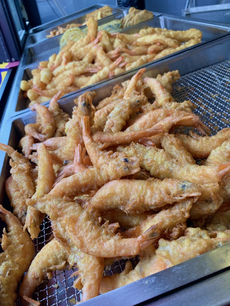 영종도 구읍뱃터 맛집 수철이네 왕새우튀김 떡볶이 세트