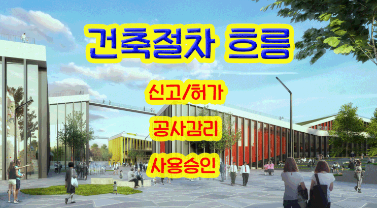  건축행정절차 흐름/신고,허가,감리,사용승인