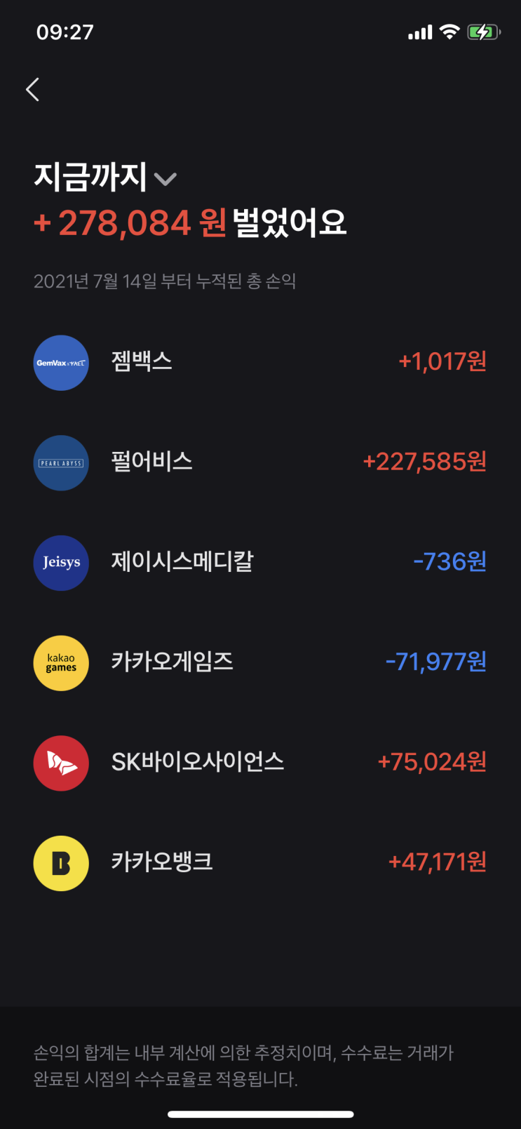  주린이 1달 조금 넘는 기간 동안의 보고서